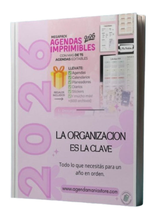 ⭐ “Mega Pack 2026 — Agendas Imprimibles + Kit Emprendedor para Crear y Vender tus Propios Planificadores”